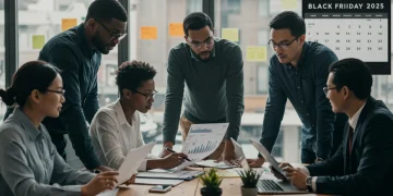 Retail team strategizing for Black Friday 2025 by October