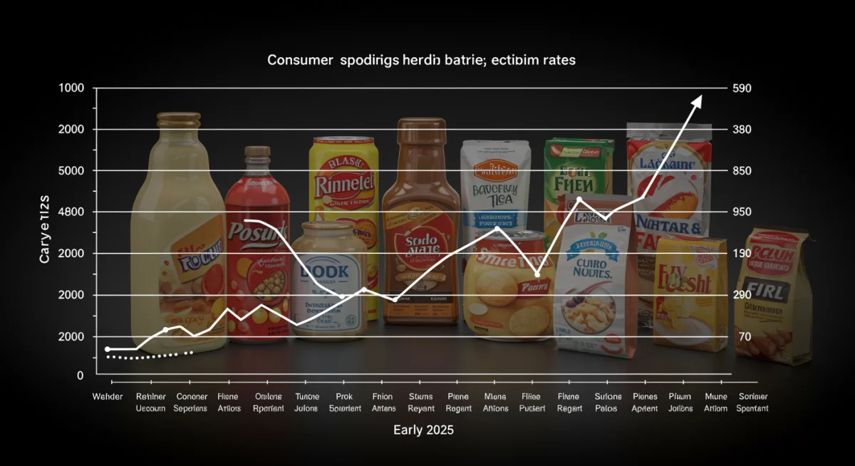 Graph illustrating consumer spending and discount redemption trends, highlighting personalized offers' growth in early 2025.