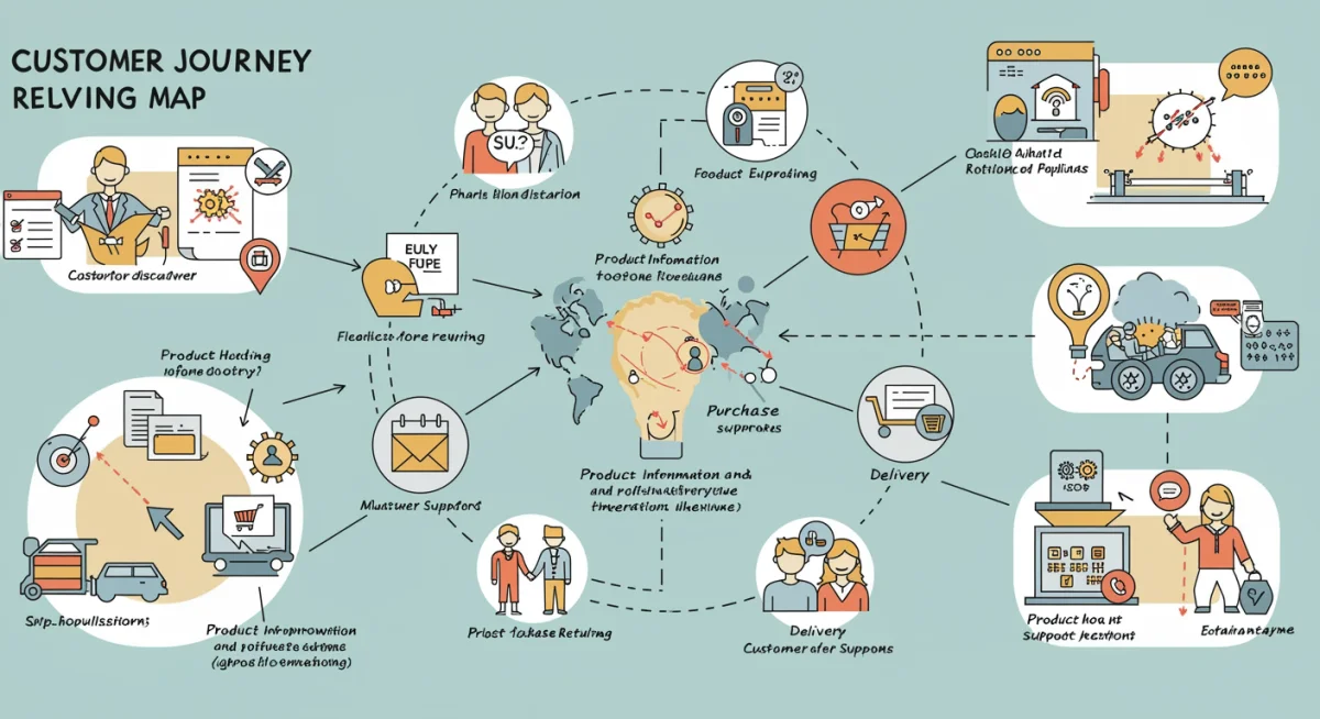 Customer journey map for preventing retail returns