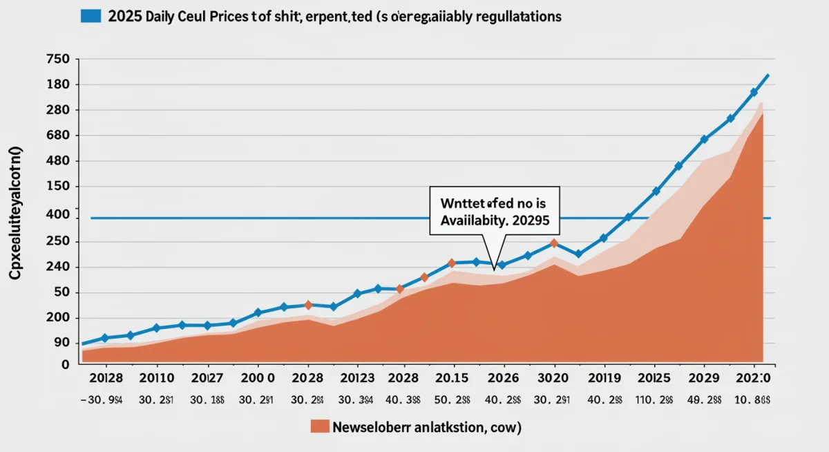 Graph illustrating the predicted impact of policy changes on daily deal pricing and availability in 2025