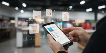 Dynamic Pricing: 15% Savings on US Retail Purchases This Quarter Person comparing prices on phone with dynamic pricing graphs