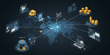 Dynamic retail landscape showing digital integration and evolving consumer trends