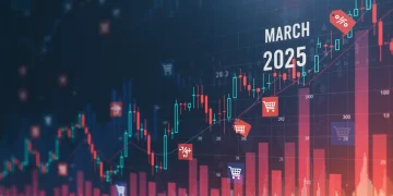 Dynamic market trends visualization for March 2025 daily deals