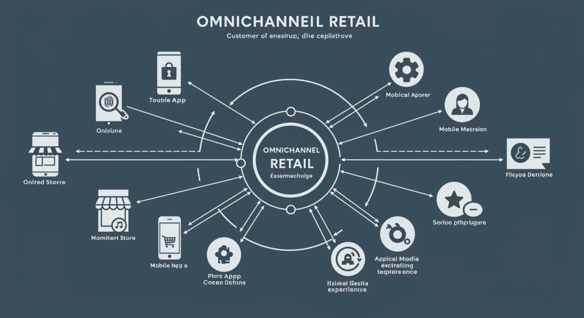 Infographic depicting seamless omnichannel retail experience for Black Friday.