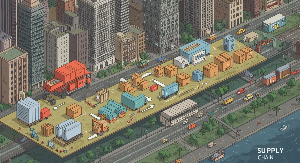 Optimized retail supply chain with automation and last-mile delivery solutions