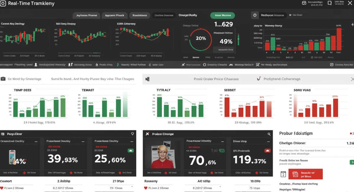 Real-time dynamic pricing tracking dashboard for retail products