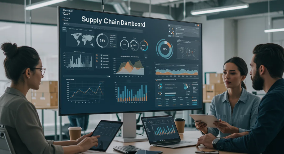 Real-time supply chain dashboard with analytics for improved decision-making
