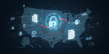Secure online shopping cart with data privacy laws in the US