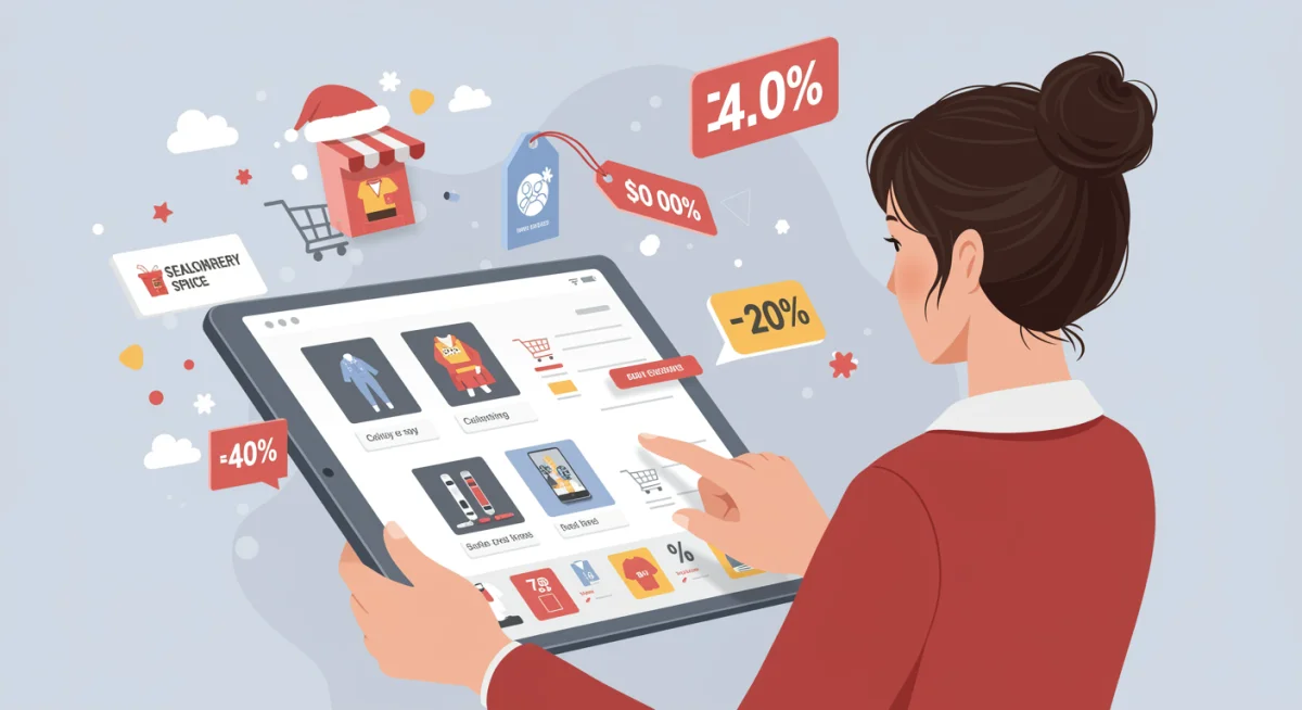 Smart shopper making informed purchase decisions online
